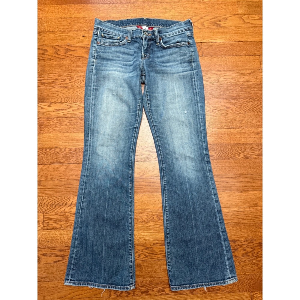 Lucky Brand Zoe Jeans Womens 6 28 Medium Wash Y2K Retro‎ Bootcut Flare  7W10097